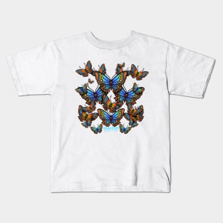 Trad Butterflies Kids T-Shirt